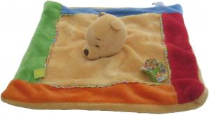 Doudou Winnie carré multicolore Disney Baby, Nicotoy, Simba Toys (Dickie)