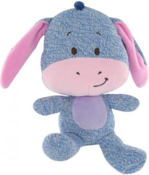 Peluche Bourriquet bleu et rose collection Tricot Disney Baby, Nicotoy, Simba Toys (Dickie)