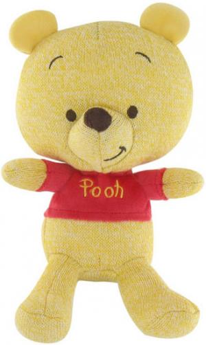 Peluche Winnie jaune et rouge Tricot Disney Baby, Nicotoy, Simba Toys (Dickie)