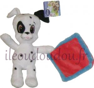 Peluche Chien Dalmatien avec doudou mouchoir Disney Baby, Nicotoy, Simba Toys (Dickie)