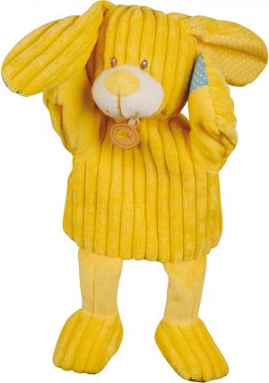 Doudou lapin jaune marionnette Doubambin BN697 Baby Nat