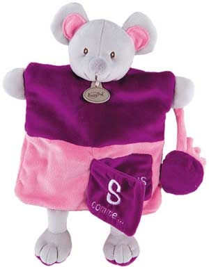 Marionnette souris rose foncé et fuschia - BN909 Baby Nat