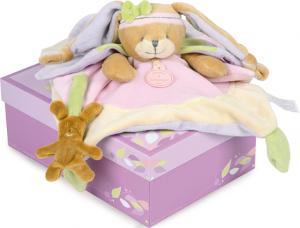 Doudou lapin Lila rose mauve DC2633 Doudou et compagnie