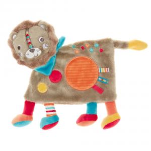 Doudou lion marron gris orange et multicolore Simba Toys (Dickie), Nicotoy, Kiabi - Kitchoun