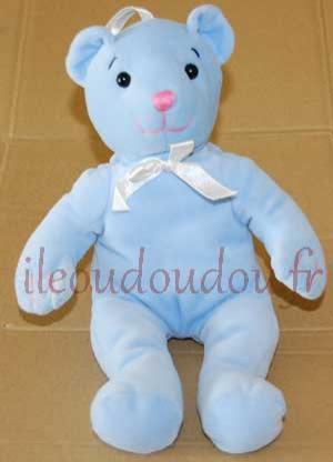 Peluche ours bleu  Gipsy