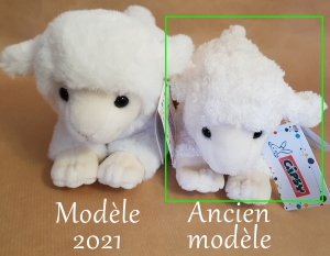 Peluche mouton blanc Agneau douceur sos