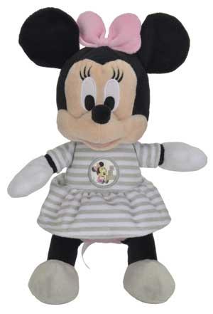 Peluche Minnie gris et rose Disney Baby, Nicotoy, Simba Toys (Dickie)