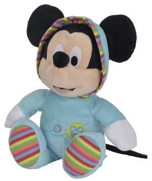 Peluche Mickey bleu et rayures Disney Baby, Nicotoy, Simba Toys (Dickie)