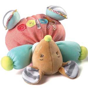 Peluche souris Bliss rouge et bleu Kaloo Kaloo