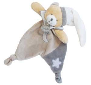 Doudou ours gris taupe luminescent étoile BN0138 Baby Nat
