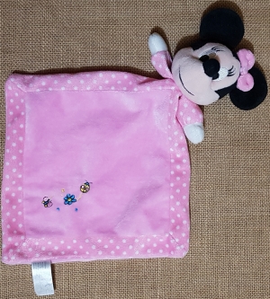 Doudou Minnie rose à pois blancs Disney Baby, Nicotoy, Kiabi - Kitchoun