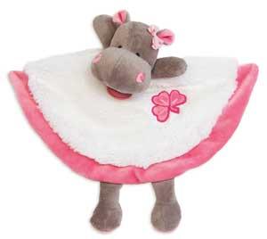 Doudou hippopotame rose Zoé BN082 Baby Nat