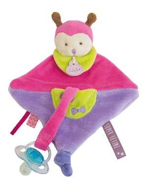 Doudou coccinelle attache-tétine rose Super Tétine - BN0133 Baby Nat