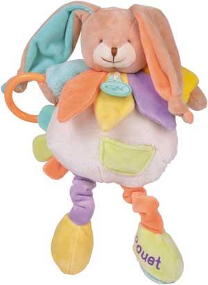 Peluche lapin Arc-en-ciel BN025 activités Baby Nat
