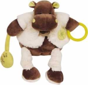 Hippopotame Bazile peluche d'activités BN723 Baby Nat