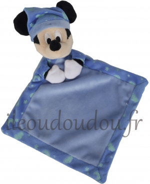 Doudou Mickey bleu luminescent Disney Baby, Nicotoy, Simba Toys (Dickie)
