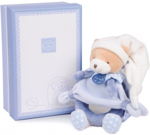Hochet ours bleu Petit Chou DC2713 Doudou et compagnie