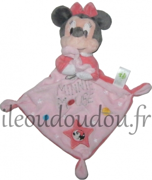 Doudou Minnie Mouse rose étoile Disney Baby, Nicotoy, Simba Toys (Dickie)