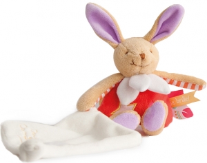 Ddoudou lapin orange DC3025 Doudou et compagnie