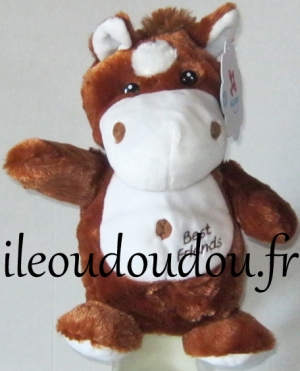 Marionnette cheval marron et blanc Best friends Nicotoy, Simba Toys (Dickie)