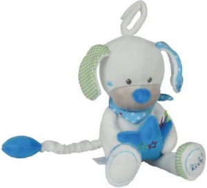 Chien blanc et bleu peluche musicale Lief! Lief Lifestyle, Simba Toys (Dickie), Nicotoy