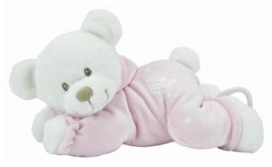 Peluche ours musical rose phosporescent *Boone Glowit* Nicotoy