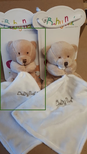 Doudou ours marron clair avec mouchoir - BN3520 Baby Nat