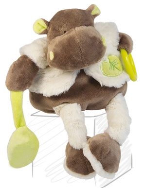 Hippopotame Bazile peluche d'activités BN723 Baby Nat