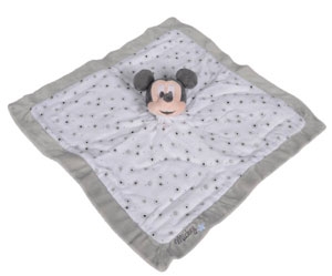 Doudou Mickey lange blanc et gris Disney Baby, Nicotoy, Simba Toys (Dickie)