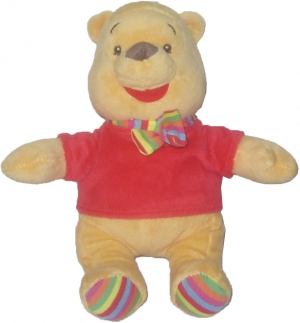 Peluche Winnie écharpe rayée Disney Baby, Nicotoy, Simba Toys (Dickie)