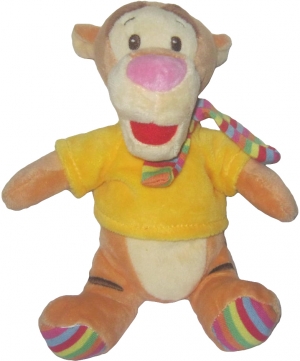 Peluche Tigrou t-shirt jaune écharpe rayée Disney Baby, Nicotoy, Simba Toys (Dickie)