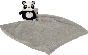 Peluche panda avec couverture grise Nicotoy, Simba Toys (Dickie)