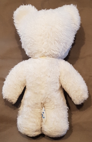 Ours en peluche blanc pompons