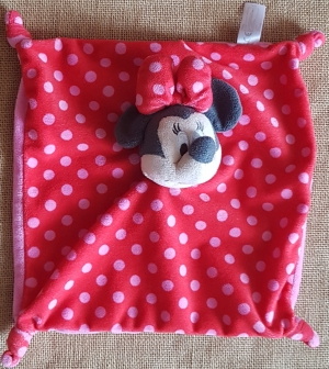 Doudou Minnie rouge à pois roses Orchestra, Disney Baby, Nicotoy