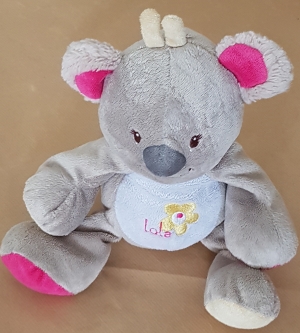 Peluche koala Lola gris rose jaune Arthur et Lola - Bébisol, Marques pharmacie