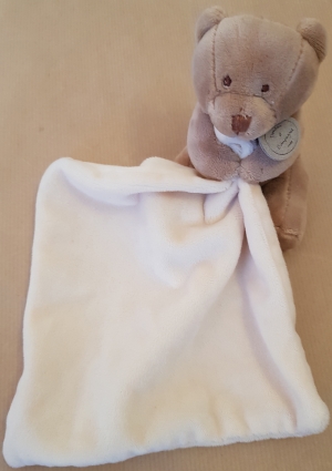 Peluche ours marron avec doudou DC302 Doudou et compagnie