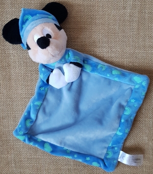 Doudou Mickey bleu luminescent Disney Baby, Nicotoy, Simba Toys (Dickie)