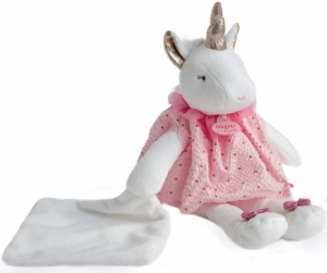Peluche licorne rose et blanche Attrape-Rêves DC3543 Doudou et compagnie