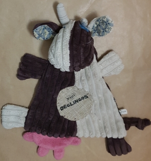 Doudou vache Milkos Baby Déglingos Déglingos