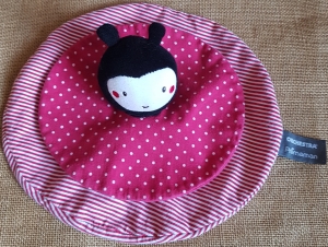 Doudou coccinelle rond rouge à pois blancs Orchestra, Prémaman