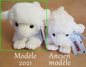 Peluche mouton blanc Agneau douceur sos