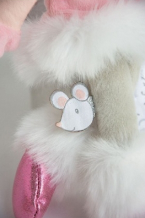 Poupée Lady souris rose et blanche DC3479 sos