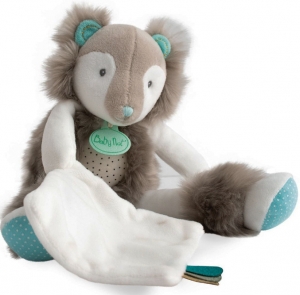 Peluche ours gris Frisounours BN0383 Baby Nat