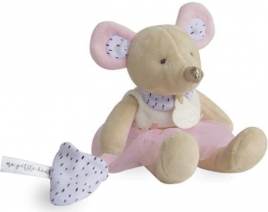 Peluche souris rose Lucie en tutu DC3506 Doudou et compagnie