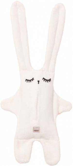 Doudou lapin jaune tortue à la plage sos
