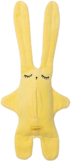 Doudou lapin blanc et jaune paresseux sos
