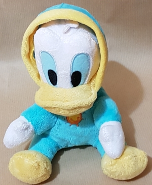 Peluche Donald en grenouillère bleue Petit modèle Disney Baby, Nicotoy, Simba Toys (Dickie)