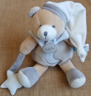 Peluche ours marron Les luminescents étoile BN0139 Baby Nat