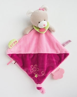 Ours rose Super doudou Crak BN0289 Baby Nat