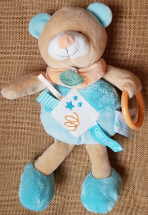 Ours bleu peluche d'activités BN0213 Baby Nat